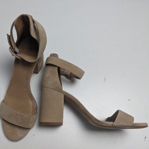 Madewell Nude Chunky Block Heel 6.5
